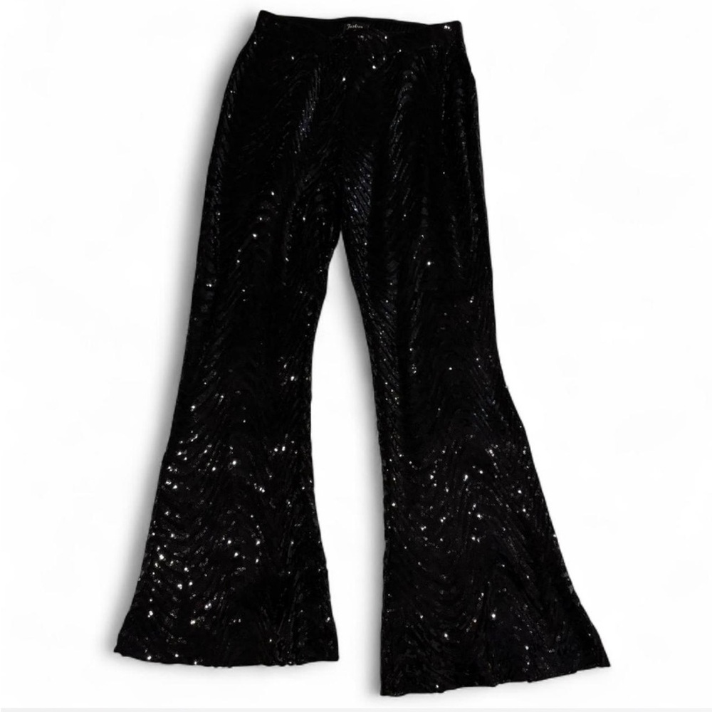 Flared Sequin Pants - image 2